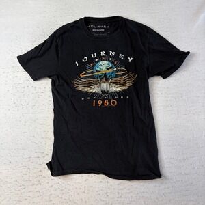 Journey T-Shirt Mens Medium Black Departure 1980 Graphic Band Tee